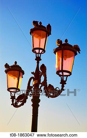 Italy, Venice, Place San Marco, Lamp Post View Large Photo Image Stock Photo - Italy, Venice, Place San Marco, Lamp Post. Fotosearch