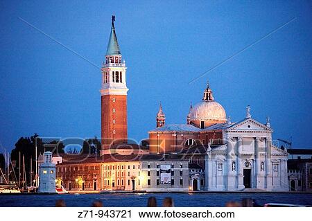 Stock Image - Italy, Venice, San Giorgio Maggiore church. Fotosearch