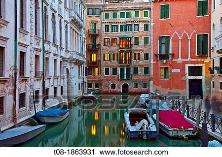 Stock Image - italy, venice: san marco by night. Fotosearch