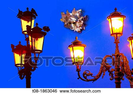 italy, venice, san marco: lamp and pigeons View Large Photo Image Stock Photograph - italy, venice, san marco: lamp and pigeons. Fotosearch