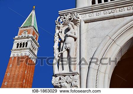 Italy, Venice, San Marco, Palace of The Doges and Campanile View Large Photo Image Stock Photo - Italy, Venice, San Marco, Palace of The Doges and Campanile. Fotosearch