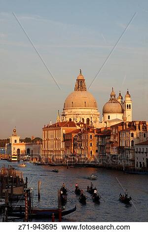 Italy, Venice, Santa Maria della Salute Church, Grand Canal, gondolas View Large Photo Image Stock Photography - Italy, Venice, Santa Maria della Salute Church, Grand Canal, gondolas. Fotosearch