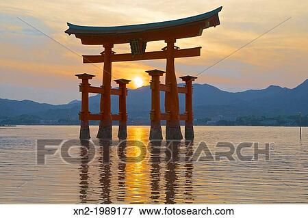 Stock Photo - Itsukushima Shinto Shrine. Japan. Fotosearch