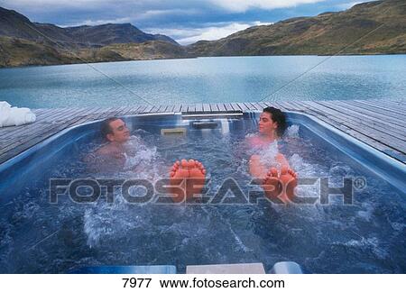 Jacuzzi in Hotel Explora. Torres del Paine National Park. Patagonia. Chile View Large Photo Image Stock Photo - Jacuzzi in Hotel Explora. Torres del Paine National Park. Patagonia. Chile. Fotosearch