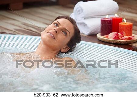 Jacuzzi, Spa-relais View Large Photo Image Stock Image - Jacuzzi, Spa-relais. Fotosearch