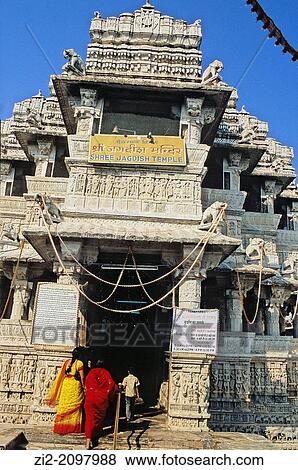 Stock Photo - Jagdish Hindu Temple, Udaipur, Rajasthan state, India. Fotosearch