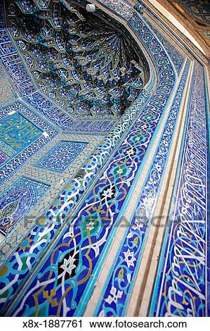 Stock Image - Jameh mosque, Yazd, Iran. Fotosearch