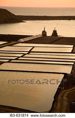 Janubio salt pans. Lanzarote, Canary Islands, Spain View Large Photo Image Picture - Janubio salt pans. Lanzarote, Canary Islands, Spain. Fotosearch