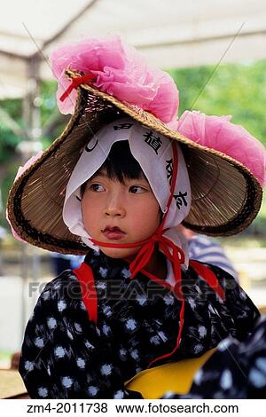 JAPAN, OKAYAMA, KORAKUEN GARDEN, FARMER'S FESTIVAL, LOCAL GIRL (FARMER), PORTRAIT. View Large Photo Image Stock Photo - JAPAN, OKAYAMA, KORAKUEN GARDEN, FARMER'S FESTIVAL, LOCAL GIRL (FARMER), PORTRAIT.. Fotosearch