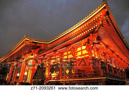 Stock Image - Japan, Tokyo, Asakusa, Sensoji Temple,.. Fotosearch