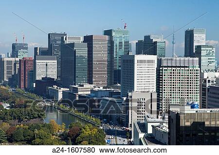 Japan-Tokyo City-Hibya Park -Marunouchi Skyline and Sky Tree Tower View Large Photo Image Stock Image - Japan-Tokyo City-Hibya Park -Marunouchi Skyline and Sky Tree Tower. Fotosearch