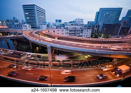 Japan-Tokyo City-Nihonbashi-Shuto Expressway Crossing View Large Photo Image Stock Photo - Japan-Tokyo City-Nihonbashi-Shuto Expressway Crossing. Fotosearch