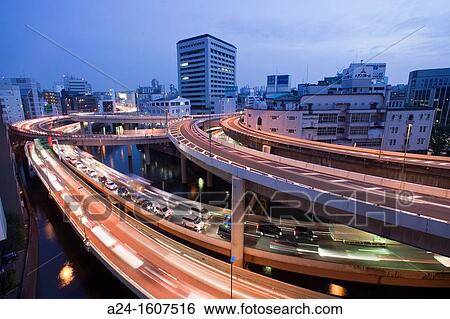 Japan-Tokyo City-Nihonbashi-Shuto Expressway Crossing View Large Photo Image Stock Photograph - Japan-Tokyo City-Nihonbashi-Shuto Expressway Crossing. Fotosearch