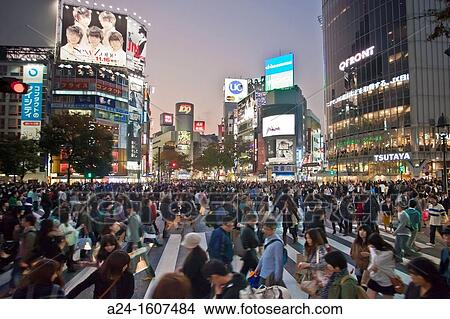Picture - Japan-Tokyo City-Shibuya District-Shibuya Station West Side. Fotosearch