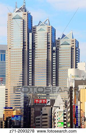 Japan, Tokyo, Shinjuku, Park Tower,. View Large Photo Image Stock Photo - Japan, Tokyo, Shinjuku, Park Tower,.. Fotosearch