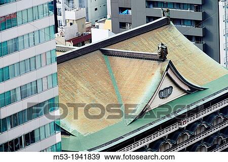 Japanese style building in Osaka. Japan. View Large Photo Image Stock Photo - Japanese style building in Osaka. Japan.. Fotosearch