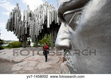 Jean Sibelius monument, located in the? Sibeliusparken? park, created by 580 steel tubes and a large sculpture of Sibelius face Helsinki, Uusimaa, Finland, Europe View Large Photo Image Stock Image - Jean Sibelius monument, located in the? Sibeliusparken? park, created by 580 steel tubes and a large sculpture of Sibelius face Helsinki, Uusimaa, Finland, Europe. Fotosearch