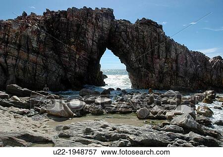 Jericoacoara, CearB, Brazil, the Pedra Furada View Large Photo Image Stock Photo - Jericoacoara, CearB, Brazil, the Pedra Furada. Fotosearch