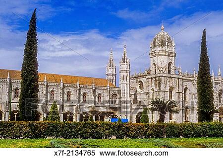 Stock Photography - Jeronimos monastery, Belem, Lisbon, Portugal.. Fotosearch