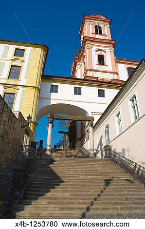 Jesuit stone staircase leading to Jesuitska street central Litomerice north Bohemia Czech Republic Europe View Large Photo Image Stock Image - Jesuit stone staircase leading to Jesuitska street central Litomerice north Bohemia Czech Republic Europe. Fotosearch