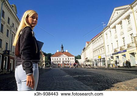 jeune femme estonienne, place de l? Hotel de Ville, Tartu, Estonie, pays balte, europe du nord View Large Photo Image Stock Image - jeune femme estonienne, place de l? Hotel de Ville, Tartu, Estonie, pays balte, europe du nord. Fotosearch