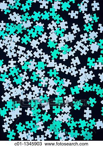 Stock Image - Jigsaw puzzle pieces. Fotosearch
