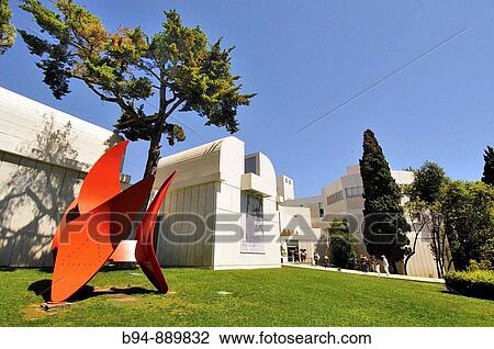 Stock Image - Joan Miro Foundation, Barcelona. Catalonia, Spain. Fotosearch