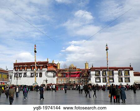 Jokhang Temple, Lhasa, Tibet, Asia View Large Photo Image Picture - Jokhang Temple, Lhasa, Tibet, Asia. Fotosearch