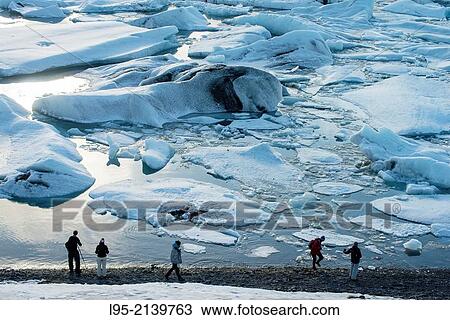Jokullsarlon lagoon as the draining point of the Vatnajokull glacier, Iceland. View Large Photo Image Stock Image - Jokullsarlon lagoon as the draining point of the Vatnajokull glacier, Iceland.. Fotosearch