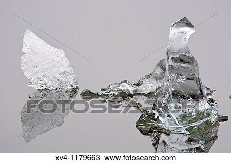 Stock Image - Jokulsarl? n glacial lagoon Iceland east Polar regions. Fotosearch