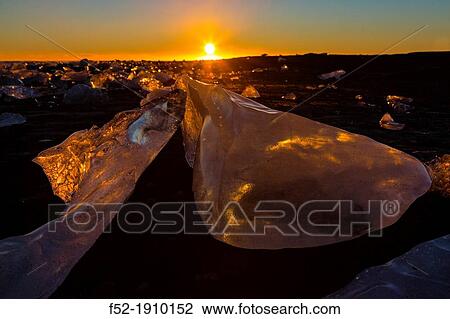 Jokulsarlon beach, Southern Iceland, Iceland, Europe. View Large Photo Image Stock Image - Jokulsarlon beach, Southern Iceland, Iceland, Europe.. Fotosearch