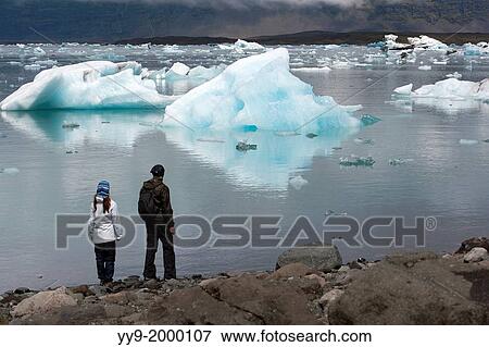 Jokulsarlon Glacier Lagoon on the border of Vatnajokull National Park - Southeast Iceland. View Large Photo Image Stock Photo - Jokulsarlon Glacier Lagoon on the border of Vatnajokull National Park - Southeast Iceland.. Fotosearch