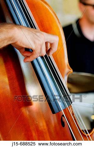 Stock Photography - Joy C. Green & Band, double bass, contrabass, Regensburg, Bayern, Germany.. Fotosearch