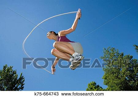 Stock Image - Jumping rope. Fotosearch