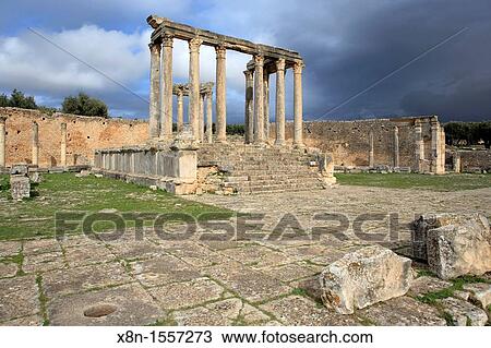 Junona temple, Dougga Thugga, UNESCO World Heritage Site, Tunisia View Large Photo Image Stock Image - Junona temple, Dougga Thugga, UNESCO World Heritage Site, Tunisia. Fotosearch