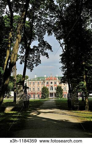 Stock Photo - Kadriorg Palace built by Peter the Great,, Tallinn, estonia, northern europe. Fotosearch