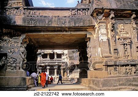 Kailashnath Hindu Temple, VIII century. Ellora, near Aurangabad, Maharashtra state, India View Large Photo Image Stock Image - Kailashnath Hindu Temple, VIII century. Ellora, near Aurangabad, Maharashtra state, India. Fotosearch