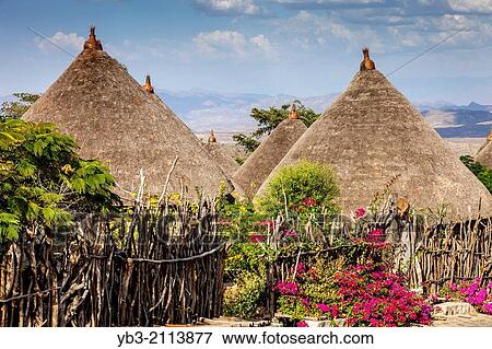 Kanta Lodge, Karat Konso, Konso Region, Ethiopia. View Large Photo Image Stock Photo - Kanta Lodge, Karat Konso, Konso Region, Ethiopia.. Fotosearch