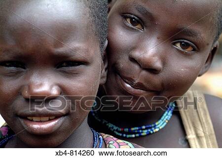 Stock Image - Karamojong people, Moroto, Karamoja, Uganda. Fotosearch