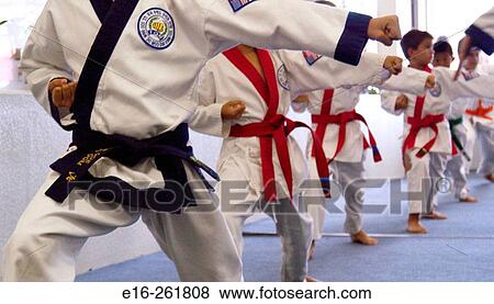 Karate class View Large Photo Image Stock Photo - Karate class. Fotosearch