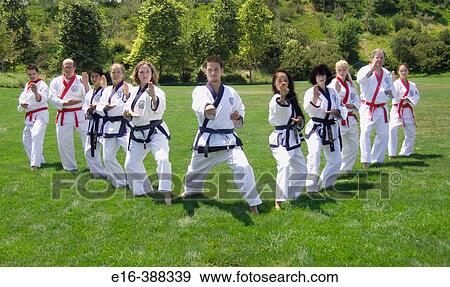Stock Photo - karate class. Fotosearch