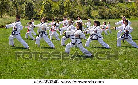 Stock Photo - Karate class. Fotosearch