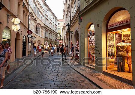 Stock Image - Karlova, Prague, Czech Republic. Fotosearch