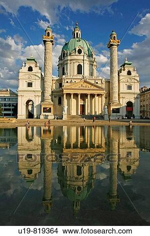 Karlskirche, Karlsplatz, Vienna, Austria View Large Photo Image Picture - Karlskirche, Karlsplatz, Vienna, Austria. Fotosearch