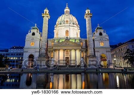 Karlskirche, Karlsplatz, Vienna, Austria, Europe View Large Photo Image Stock Photograph - Karlskirche, Karlsplatz, Vienna, Austria, Europe. Fotosearch