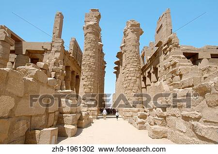 Stock Image - Karnak Temple Complex, Luxor (Thebes), Egypt, Africa.. Fotosearch