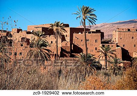 Kasbah in the village of Tinerhir, Dades Valley, Morocco View Large Photo Image Stock Image - Kasbah in the village of Tinerhir, Dades Valley, Morocco. Fotosearch