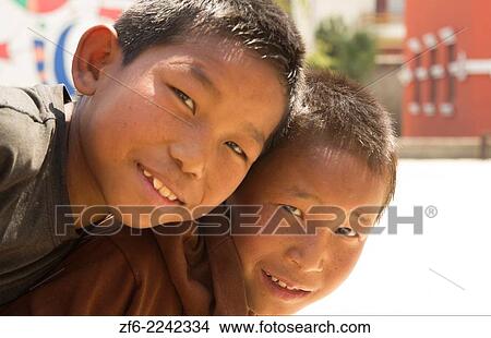 Kathmandu Nepal Nepali children aged 8 at a playground in Nayapati Eastern Kathmandu 1. View Large Photo Image Picture - Kathmandu Nepal Nepali children aged 8 at a playground in Nayapati Eastern Kathmandu 1.. Fotosearch