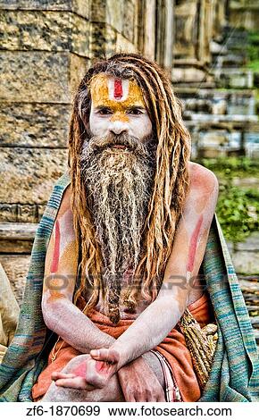 Kathmandu Nepal religious man who is a character painted in costume near river at famous Pashupatinath holi Hindu place on Bagmati River View Large Photo Image Stock Photo - Kathmandu Nepal religious man who is a character painted in costume near river at famous Pashupatinath holi Hindu place on Bagmati River. Fotosearch