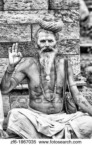 Kathmandu Nepal religious man who is a character painted in costume near river at famous Pashupatinath holi Hindu place on Bagmati River View Large Photo Image Stock Photography - Kathmandu Nepal religious man who is a character painted in costume near river at famous Pashupatinath holi Hindu place on Bagmati River. Fotosearch